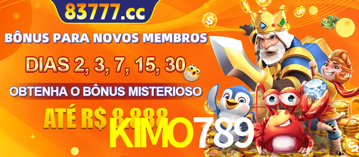 Anúncio dos benefícios para Membro VIP Sênior na plataforma KIMO789, incluindo bônus promocionais, semanais e mensais, ilustrado com o personagem Fortune Tiger.