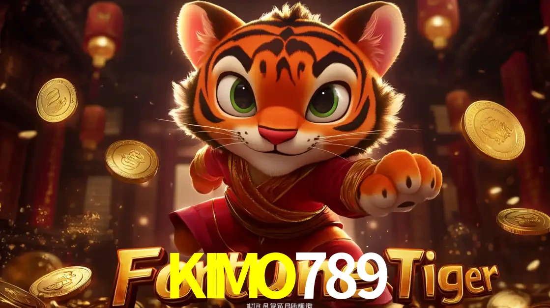 O carismático mascote do jogo de slot Fortune Tiger, um tigre fofo em pose de artes marciais, pronto para trazer sorte e multiplicadores de ganhos no cassino online KIMO789.